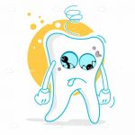 Sad Illustrated Tooth